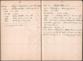 cca 1930-1956 Ottenreiter Károly (1874-?) kesztyű és bőrgyáros 3 naplója. Rendkívül alapos, és részl...