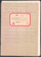 cca 1930-1956 Ottenreiter Károly (1874-?) kesztyű és bőrgyáros 3 naplója. Rendkívül alapos, és részl...