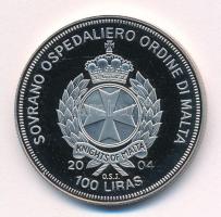 Máltai Lovagrend 2004. 100L Cu-Ni "Magyarország az EU-ban" T:PP Sovereign Order of Malta 2...