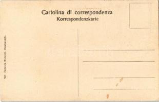 Mezzolombardo, Mezolombardo (Südtirol), Via Romana / railway bridge, train (fl)