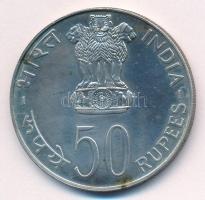 India 1976. 50R Ag "FAO - Ételt és munkát mindenkinek" T:AU kis patina
India 1976. 50 Rup...