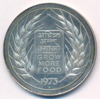 India 1973. 20R Ag "FAO - Termelj több élelmet T:AU patina India 1973. 20 Rupees Ag "FAO - Grow More Food" C:AU patina Krause KM#240