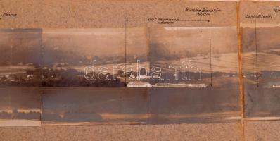 cca 1916 Artl. - Messtrupp 71. Scherenfernrohraufnahme No. 4. Rundblick: feindliches Gelände östlich...