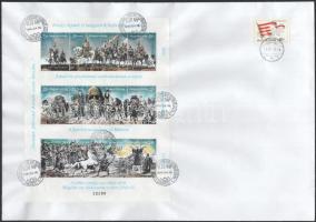 1996 Feszty-körkép: A magyarok bejövetele blokk FDC-n (5.000)