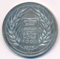 India 1973. 10R Ag "FAO - Termelj több élelmet T:AU patina India 1973.10 Rupees Ag "FAO - Grow More Food" C:AU patina Krause KM#188