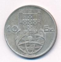 Portugália 1954. 10E Ag T:XF 
Portugal 1954. 10 Escudos Ag C:XF 
Krause KM#586