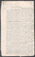 cca 1919 A Nemzeti Kisebbségek Ministériuma Tóthfőosztályának Sajtóosztálya. Két lapszemle felvidéki és cseh újságcikekkről