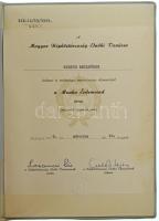 1969. "A Munka Érdemrend" bronz fokozata, zománcozott bronz kitüntetés mellszalagon, minia...