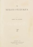 Vay Péter: A keleti féltekén. Bp., 1918, Franklin, 1 (címkép) t. + 479+1 p.+12 ( fekete-fehér képtáblák) t. Átkötött félvászon-kötés, foltos borítóval, foxin foltos lapokkal.