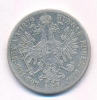 Ausztria 1879. 1Fl Ag "Ferenc József" T:VF.F 
Austria 1879. 1 Florin Ag "Franz Josep...