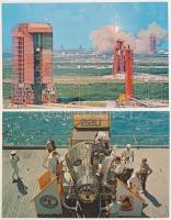 5 db MODERN amerikai űrhajós képeslap / 5 modern American astronauts and spaceshuttle motive postcar...