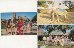9 db MODERN indiános képeslap