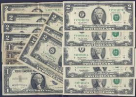 USA 1$ 1935 (3x), 1957 (1x) + 2$ 1976 (9x), 1995 (5x) T:II,III,III/IV Összesen 18db!