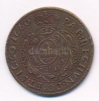 Erdélyi Fejedelemség 1660. Tallér "II. Rákóczi György" peremen jelzett bronz replika T:AU
...