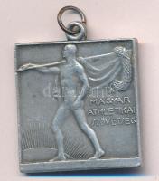 ~1930. "Magyar Athletikai Szövetség" Al díjérem (31x30mm) T:XF