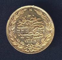 Törökország 1912. 100K Au V.Muhammad 7,216g T:2 pici hajlás, pici ph