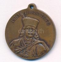 1903. Pro Libertate / A kassai Rákóczi-kiállítás emlékére kétoldalas bronz emlékérem füllel (30mm) T:AU / Hungary 1903. Pro Libertate / In memory of the Rákóczi Exhibition in Kassa two-sided bronze commemorative medallion with ear (30mm) C:AU