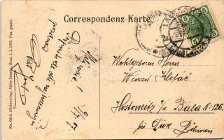 1907 Ljubljana, Laibach; Steiner Alpen. Gruss aus / Art Nouveau montage