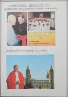 II. János Pál pápa Magyarországon kiállítási gyűjtemény: képeslapok, emléklapok, emlékérem, stb. kiá...