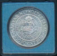 1979. 200Ft Ag "Bethlen Gábor" fekete MNB tokban T:BU Adamo EM58