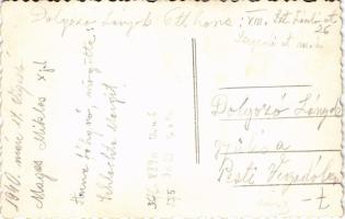 1940 Budapest V. Dolgozó Lányok Otthona gyűlése a Pesti Vigadóban, Anna főhercegnő, mögötte Schlacht...