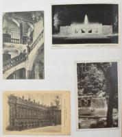 Főleg régi fekete-fehér képeslapok gyűjteménye, kb 300 db külföldi városképes lap nagyméretű albumba...