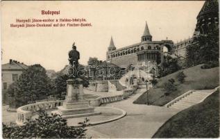 1911 Budapest I. Hunyadi János szobor a Halászbástyán