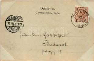 1899 (Vorläufer) Ribnica, Reifnitz; winter