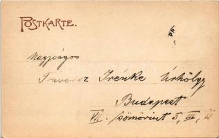 Pragersko, Pragerhof bei Marburg; Bahnhof, Südbahnhäuser, Tröster's Restauration / railway stat...