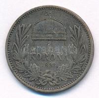 1892KB 1K Ag "Ferenc József" T:F Adamo K5