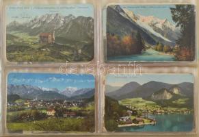 "Hegyek ölelésében" 96 db régi főleg osztrák képeslapot tartalmazó szép gyűjtemény 96 férő...