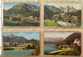 "Hegyek ölelésében" 96 db régi főleg osztrák képeslapot tartalmazó szép gyűjtemény 96 férő...