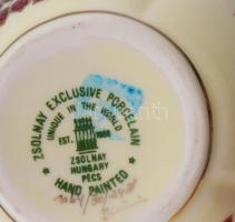 Zsolnay Exclusive kisváza, jelzett, hibátlan, m: 7 cm