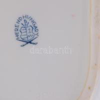 Herendi Zowa mintás hamuzó, jelzett, kopással, 14x11 cm