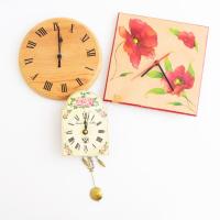 3 db vintage stílusú falióra kvarc szerkezettel 11-21 cm