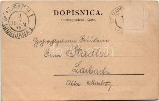 1899 (Vorläufer) Smarje-Sap, St. Marein; Dekanijska cerkev, Sv. Kriz, Gostilna na posti / church, re...