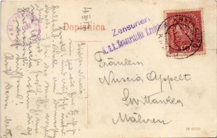 1917 Sveti Jost nad Kranjem, Sankt Jodoci; Pri razgledu, Kalvarija pri Kranju, Triglav, Cerkev in zu...