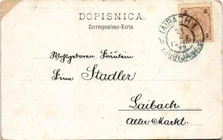 1899 (Vorläufer) Unec, Maunitz; Pozdrav iz Unca, Skocijanski naravni most / Skocjan Natural Bridge. ...