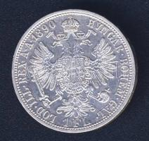 Ausztria 1890. 1Fl Ag T:2 apró ph