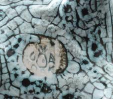 Gorka Iparművészeti vállalatos kos formájú kínáló. Mázas kerámia, jelzett, kis mázsín eltéréssel 20x...