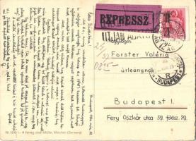 1940 Hummel képeslap budapesti expressz lapként