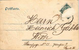 Bozí Dar, Gottesgab; Rathaus mit Hauptstrasse zur Zeit des Annafestes / town hall, main street. Art ...