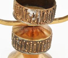 Szabó Gyula (1907 - 1972): Kétágú gyertyatartó. Jelzett, 20x15 cm