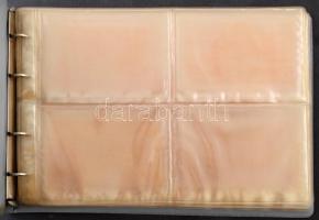 96 férőhelyes képeslap album gyűrűs borítóval, régi és modern lapoknak egyaránt alkalmas