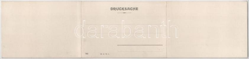 Wien, Vienna, Bécs I. Opernring, Hofoper, Kärnthnerring / Opera House, street, trams. 3-tiled foldin...