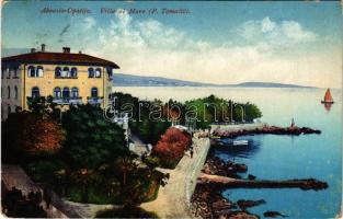 1914 Abbazia, Opatija; Villa al Mare (P. Tomasic) (Rb)