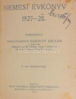 Nemesi évkönyv 1927-28. V. -VI. évfolyam. Szerkeszti: királydaróczi Daróczy Zoltán.
Bp., 1927. May ...