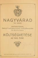 Nagyvárad thj. város háztartásának, önálló vagyonkezelésű intézményeinek és alapjainak költségvetése...