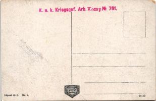 Lublin, Palac Gubernatora / governor's palace, automobile + "K.u.K. Kriegsgef. Arb. Komp. ...