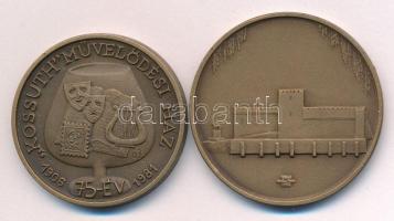 Lapis András (1942-) DN "Gyulai Várszínház" bronz emlékérem (42,5mm) + Garamkeszi János (1...